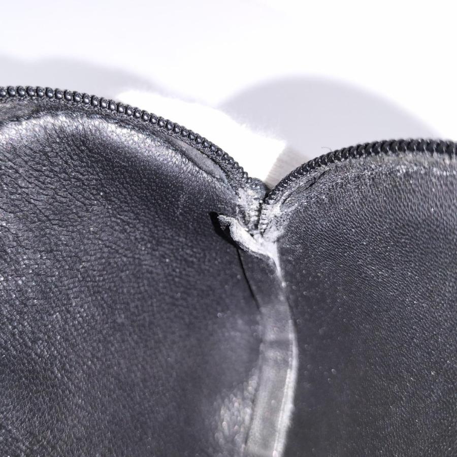 LOEWE（ロエベ） コインケース 丸型 アナグラム レザー ブラック