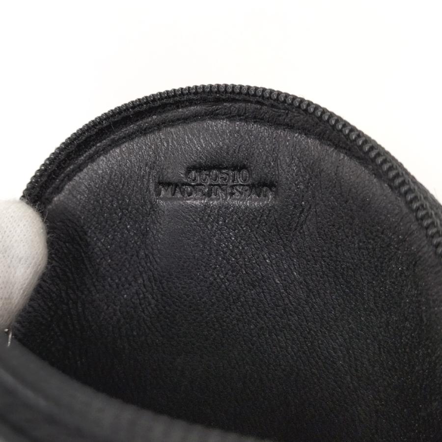 LOEWE（ロエベ） コインケース 丸型 アナグラム レザー ブラック