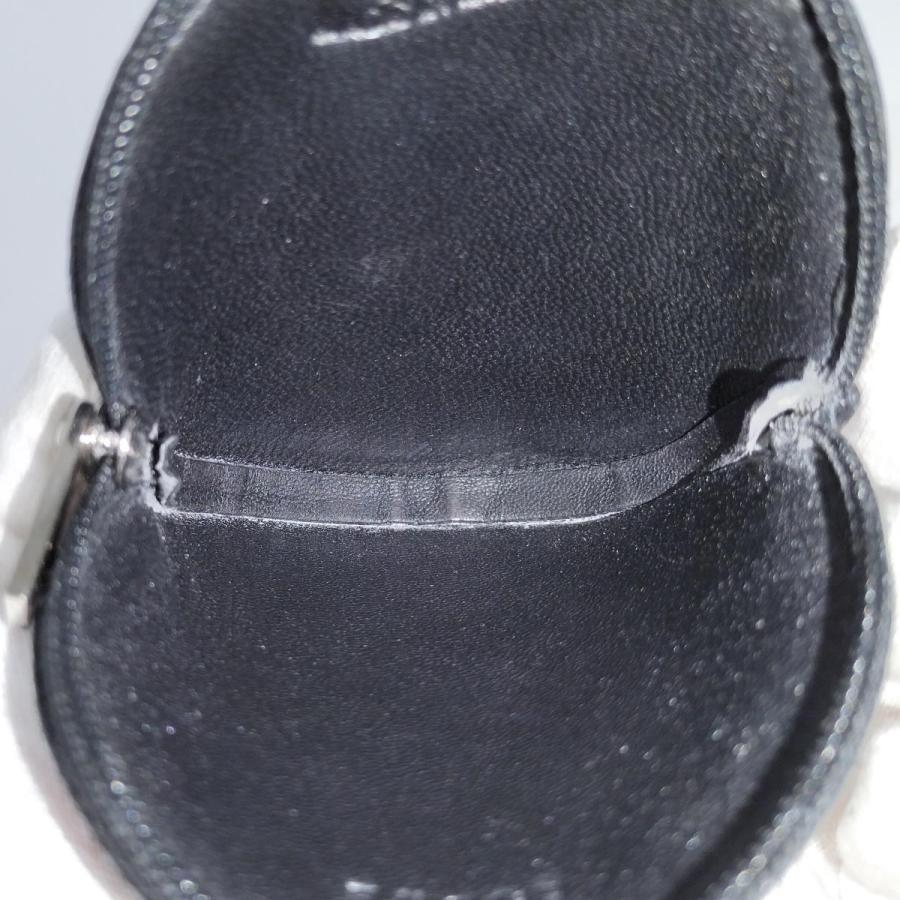 LOEWE（ロエベ） コインケース 丸型 アナグラム レザー ブラック