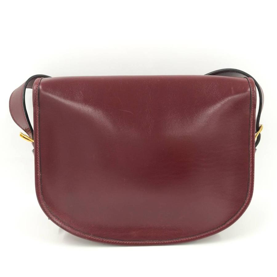HERMES バルドゴルフ ショルダーバッグ レザー ボルドー □F刻印 HERMES（エルメス） バルドゴルフ ショルダーバッグ レザー ボルドー