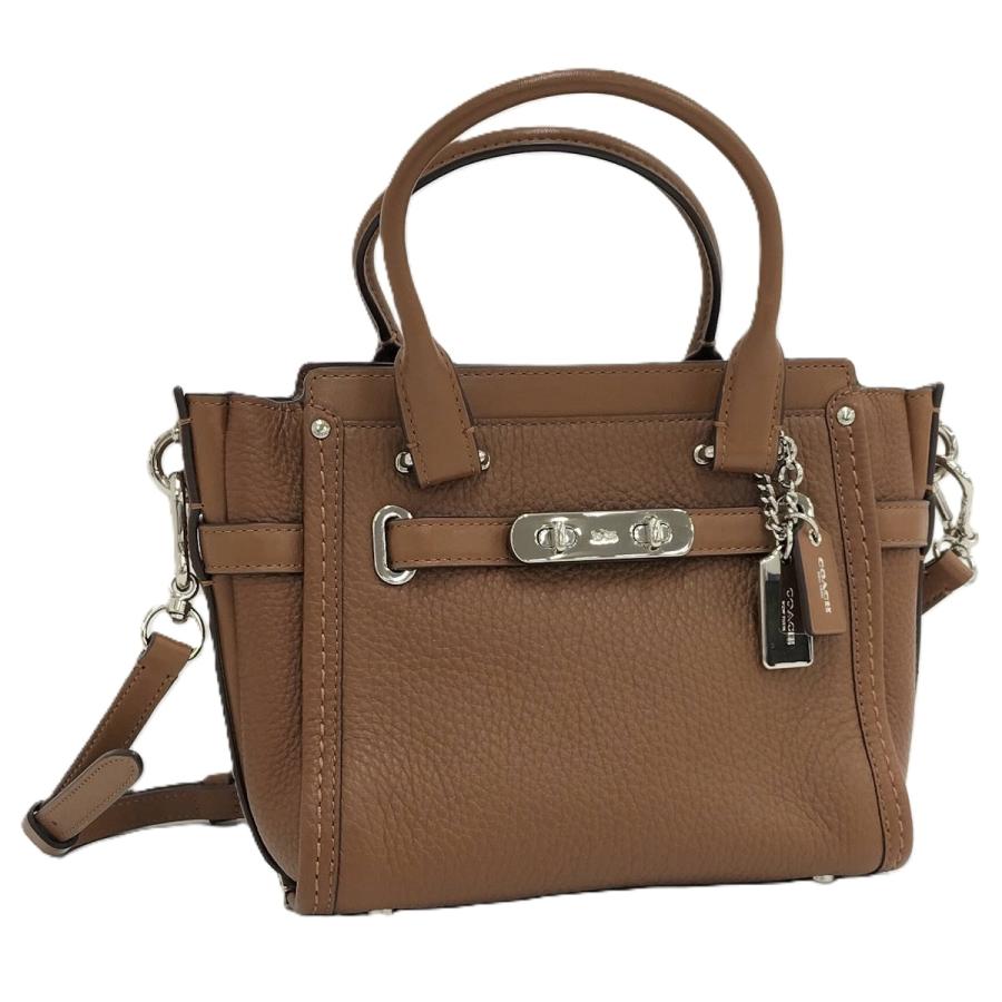 COACH（コーチ） スワッガー 2WAYハンドバッグ レザー ブラウン 37444