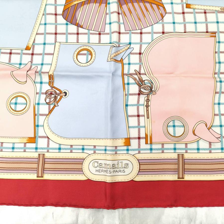HERMES（エルメス） カレ90 スカーフ CAMAILS カマイユ レッド : JJ