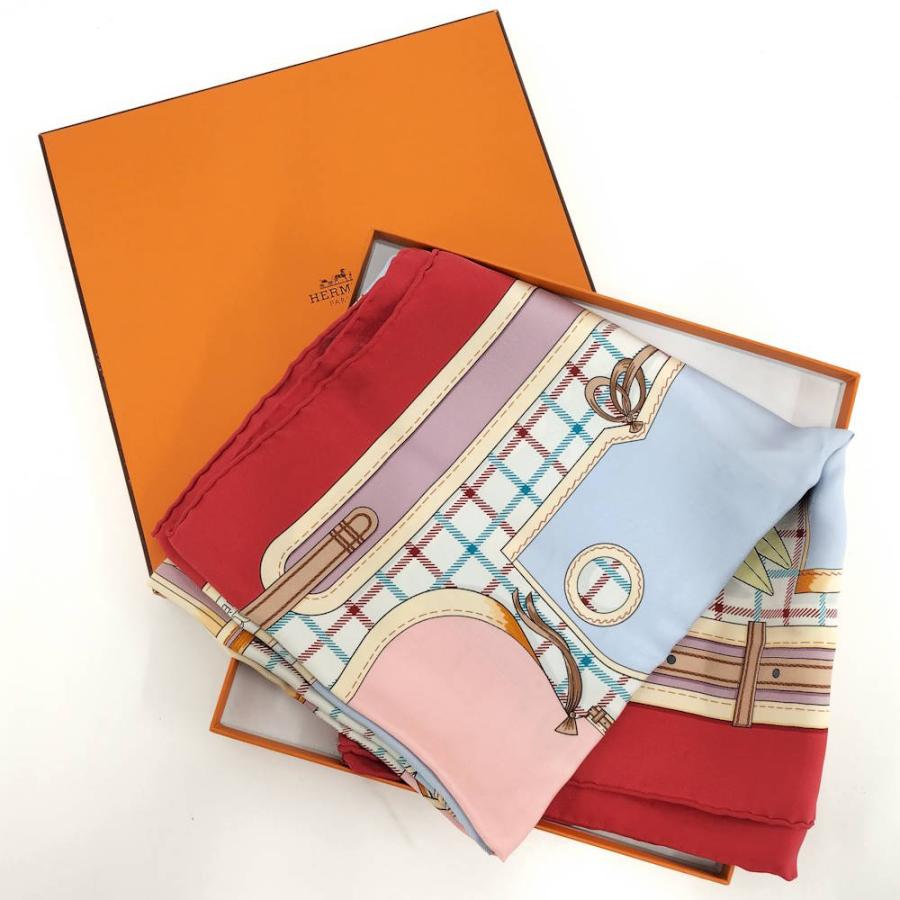 HERMES（エルメス） カレ90 スカーフ CAMAILS カマイユ レッド : JJ