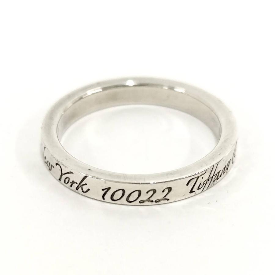 TIFFANY&Co.（ティファニー） ノーツ ナロー シルバーリング 約14号