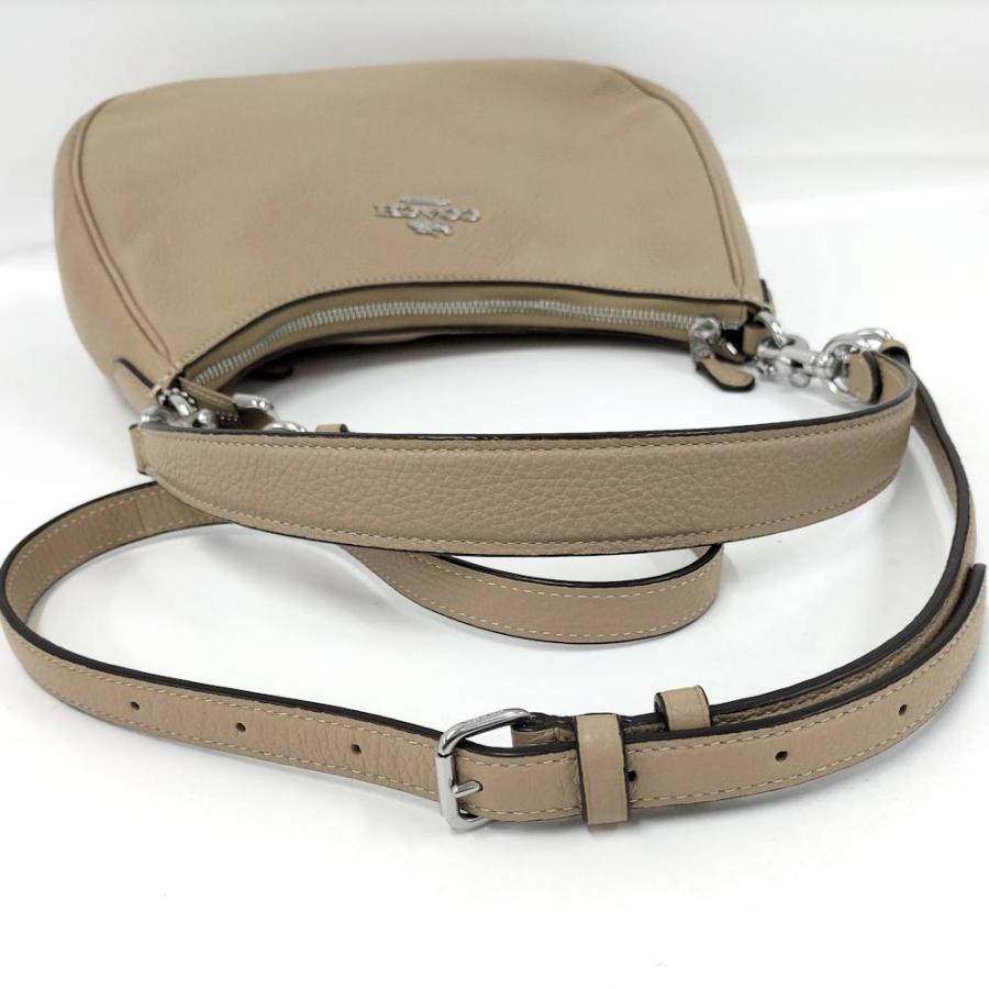 COACH（コーチ） テリ ホーボー 2WAYバッグ ベージュ レザー CJ517