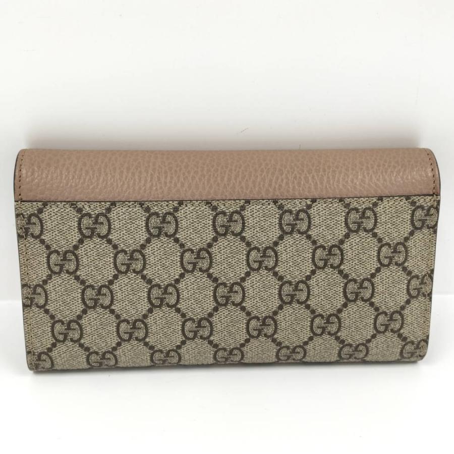 GUCCI（グッチ） 二つ折り長財布 GGスプリーム バイカラー