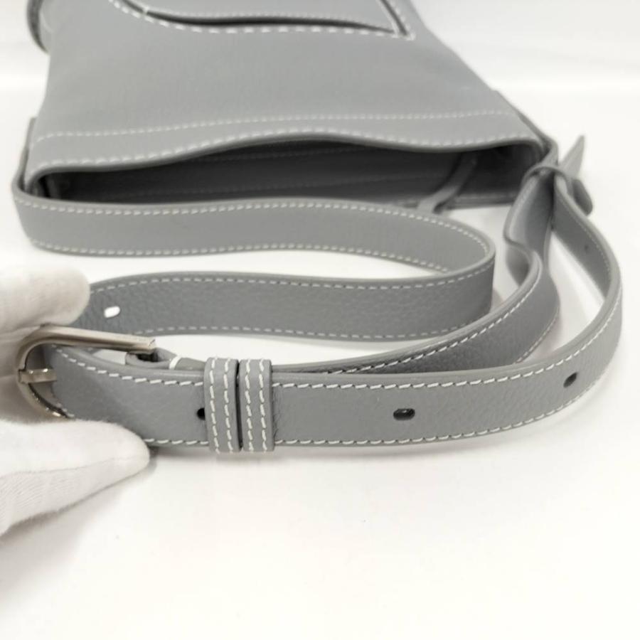 delvaux パン デイリー サーピケMM ショルダーバッグ レザー ブルーグレー_3