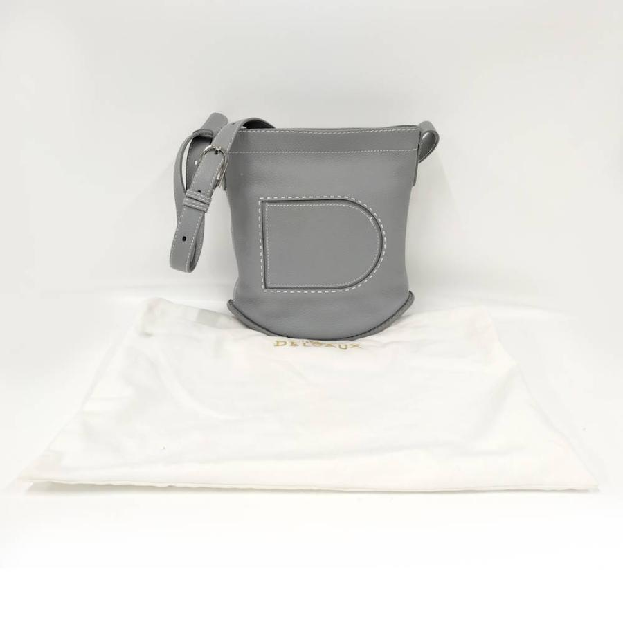 delvaux パン デイリー サーピケMM ショルダーバッグ レザー ブルーグレー_9