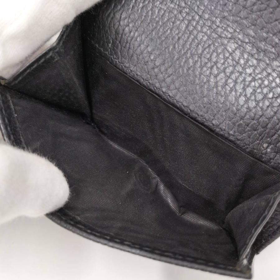 GUCCI（グッチ） 三つ折り財布 GGマーモント レザー ブラック 474746