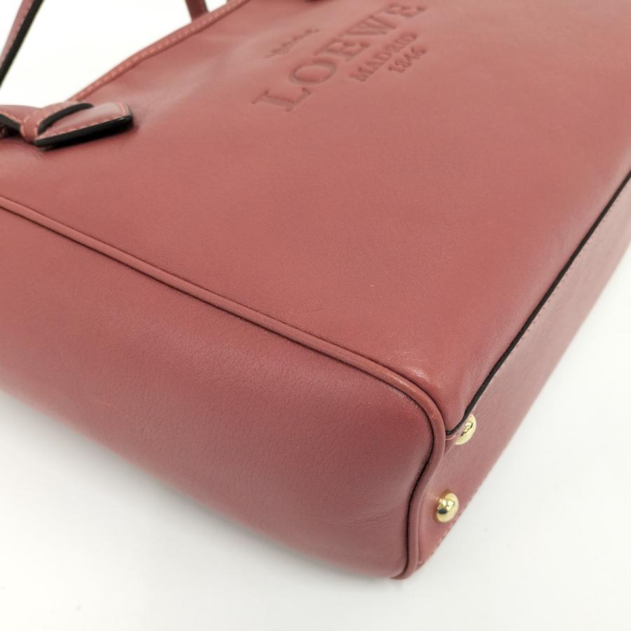LOEWE（ロエベ） トートバッグ ヘリテージ レザー ピンク : JJ