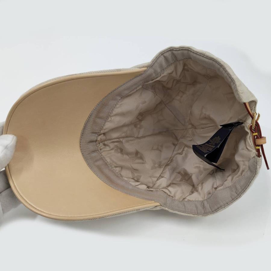 完売 限定1点 美品 ヴィトン キャップ レディース ベージュ アイボリー