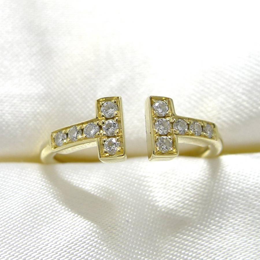 TIFFANY&Co.（ティファニー） Tiffany＆Co. Tワイヤー リング 750YG
