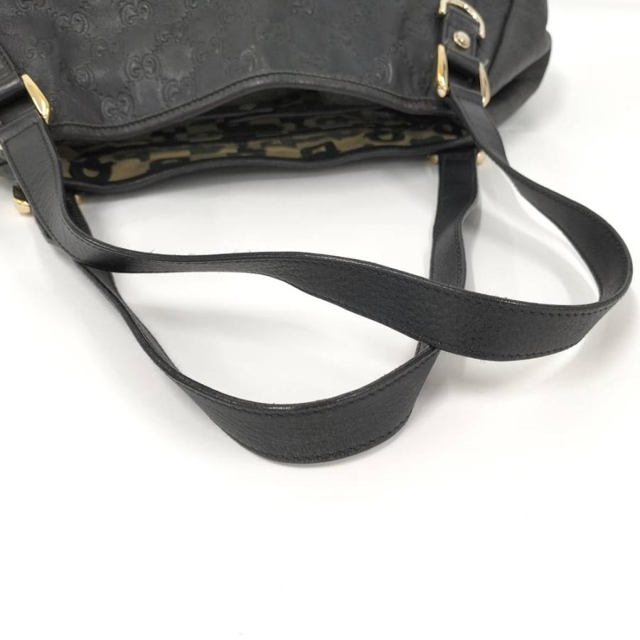 GUCCI（グッチ） アビー ハンドバッグ グッチシマ レザー ブラック