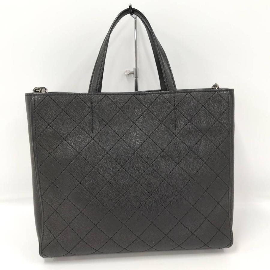 CHANEL 2WAY バッグ　ブラック CHANEL（シャネル） CHANEL 2WAYバッグ キャビアスキン ブラック : JJ
