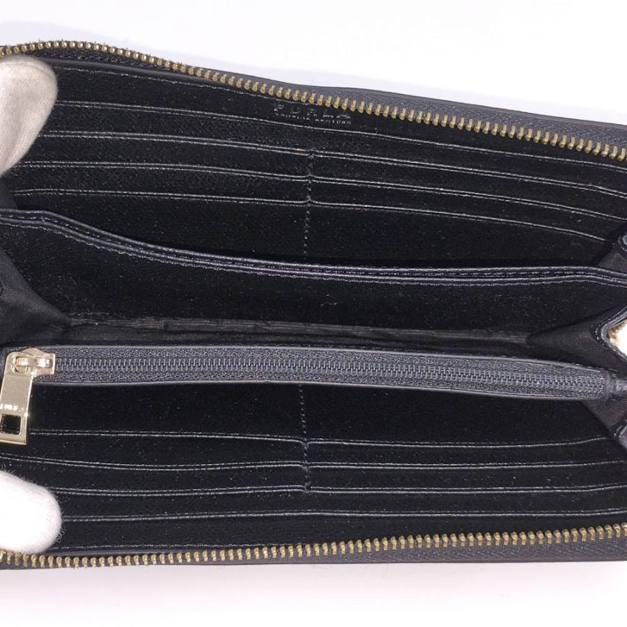 FURLA（フルラ） ラウンドファスナー長財布 レザー ブラック : JJ 