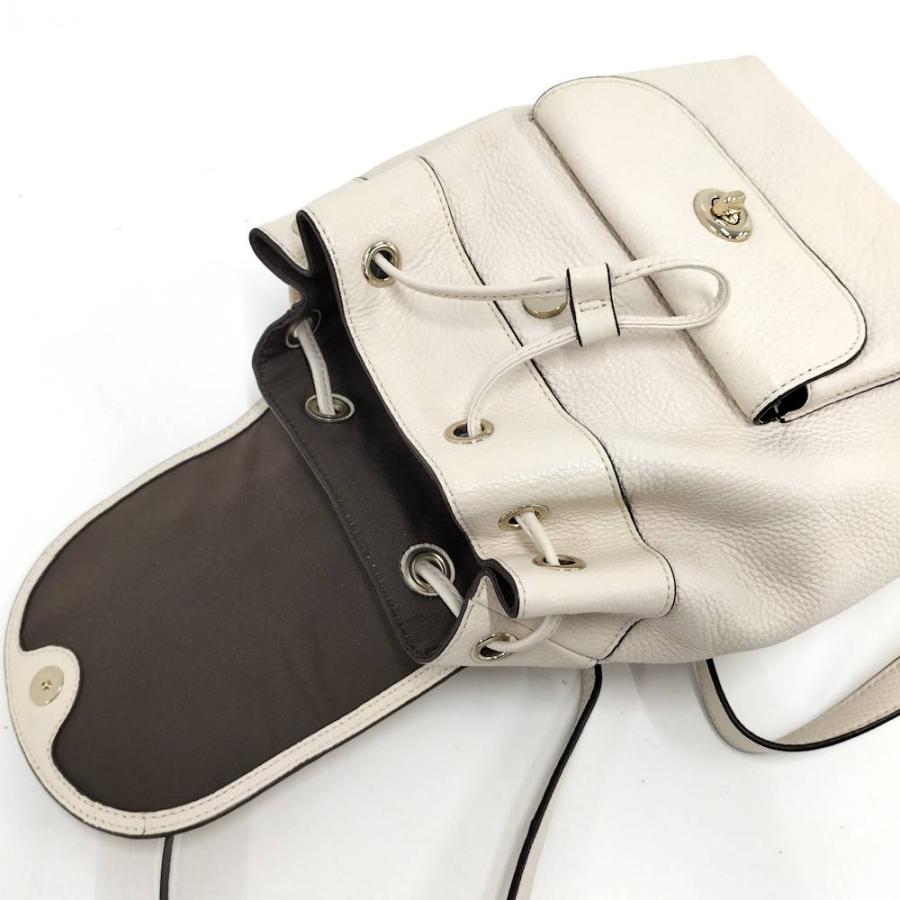 COACH（コーチ） ミニリュック レザー アイボリー オフホワイト F37621