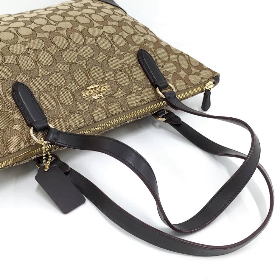 COACH（コーチ） トートバッグ シグネチャー レザー キャンバス