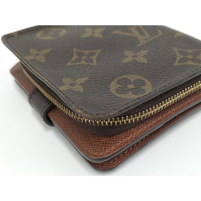LOUIS VUITTON コンパクトジップ 二つ折り財布 モノグラム
