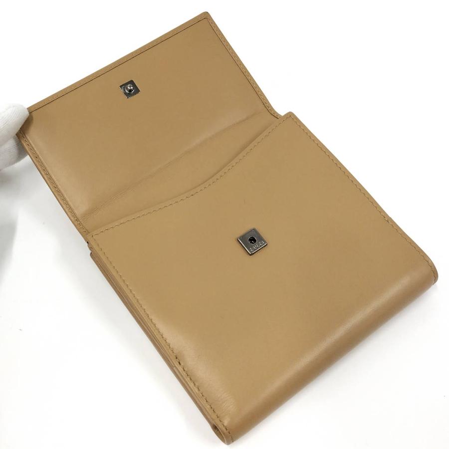 GUCCI 二つ折り財布 レザー ベージュ系 035.1408.2242 GUCCI（グッチ） 二つ折り財布 レザー ベージュ系 035.1408.2242 : JJ