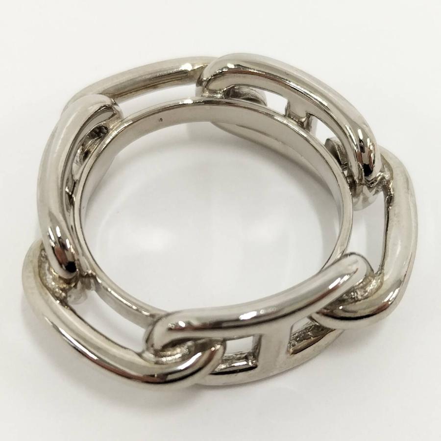 HERMES Hermes スカーフリング シェーヌダンクル メッキ シルバー : JJ