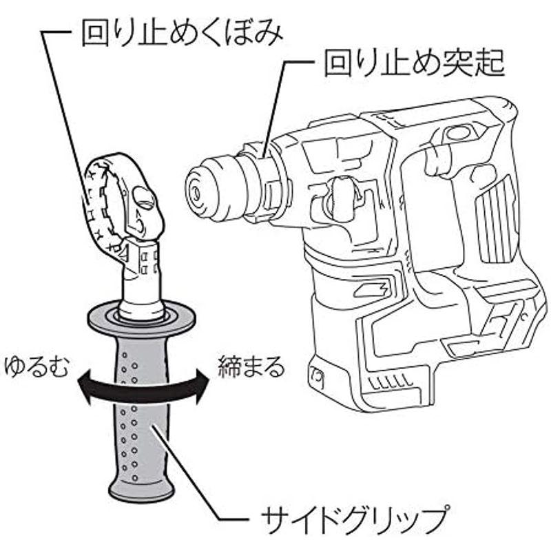 ハンマードリル 充電式ハンマドリル18V 17mm SDS+ バッテリ・充電器付 電動工具 マキタ HR171DRGX｜jjhouse｜02