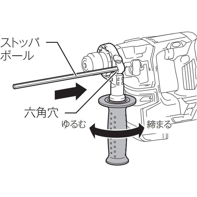 ハンマードリル 充電式ハンマドリル18V 17mm SDS+ バッテリ・充電器付 電動工具 マキタ HR171DRGX｜jjhouse｜09