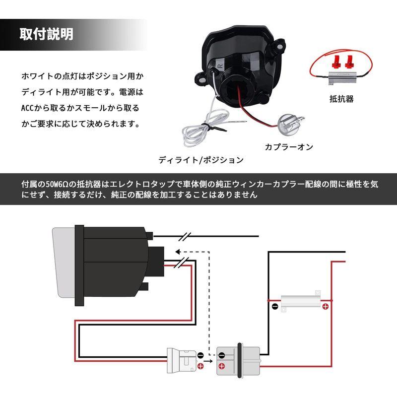 ジムニー JB64 ジムニーシエラ JB74 LED フロントグリル ウィンカー サイドウィンカー セットウィンカーポジション化 デイライト｜jjhouse｜09