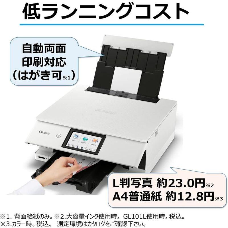 インクジェットプリンター Canon プリンター A4インクジェット複合機 PIXUS TS8530 ホワイト 2021年モデル テレワーク向け ６色・独立型・対応イ｜jjhouse｜03