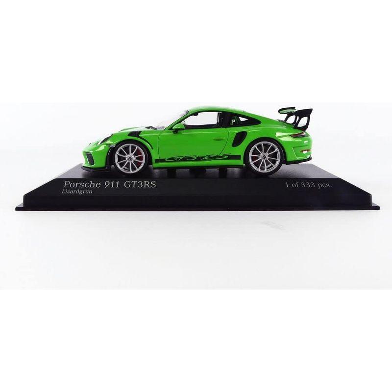 ミニカー ミニチャンプス 1/43 ポルシェ 911 (991 2) GT3 RS 2018 トカゲグリーン シルバーリム 333台限定｜jjhouse｜05