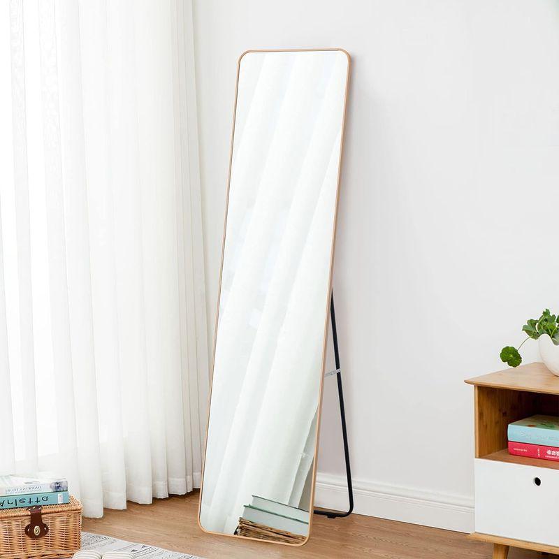 家具 mirahope 全身鏡 姿見 スタンドミラー 151*39CM アルミフレーム 全身 鏡 壁掛け 全身ミラー すがたみかがみ ミラー 立て 全身鏡 姿見 スタンドミラー 151*39CM アルミフレーム 全身 鏡 壁掛け 全身ミラー すがたみかがみ ミラー 立て 　