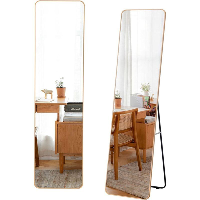 家具 mirahope 全身鏡 姿見 スタンドミラー 151*39CM アルミフレーム 全身 鏡 壁掛け 全身ミラー すがたみかがみ ミラー 立て 全身鏡 姿見 スタンドミラー 151*39CM アルミフレーム 全身 鏡 壁掛け 全身ミラー すがたみかがみ ミラー 立て 　