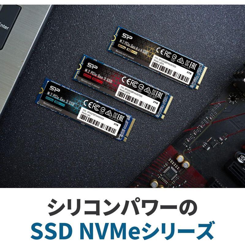 シリコンパワー SSD 2TB 3D NAND M.2 2280 PCIe3.0×4 NVMe1.3 P34A60シリーズ 5年保証 SP0｜jjhouse｜07