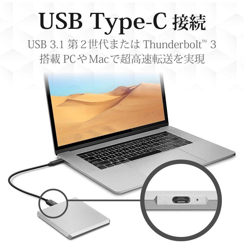 LaCie ラシー ポータブルHDD ハードディスク 2TB Mobile Drive USB-C (USB3.1 Gen2) Mac/iP｜jjhouse｜08