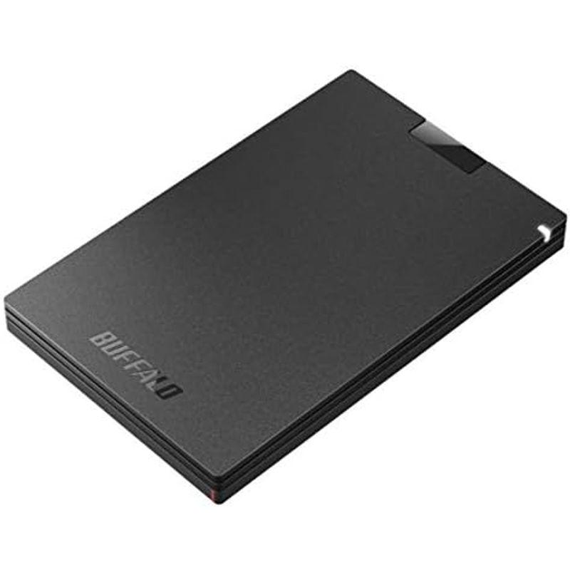 バッファロー SSD-PG1.0U3-BC USB3.2(Gen1) ポータブルSSD Type-A 1.0TB ブラック｜jjhouse｜03