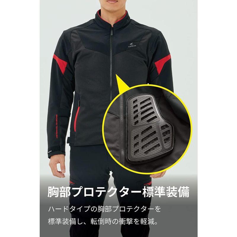 TAICHI(RSタイチ) バイク用 春夏 通気性 メッシュ 胸部・CEプロテクター内蔵 クイック ドライ レーサー ジャケット RSJ34｜jjhouse｜07