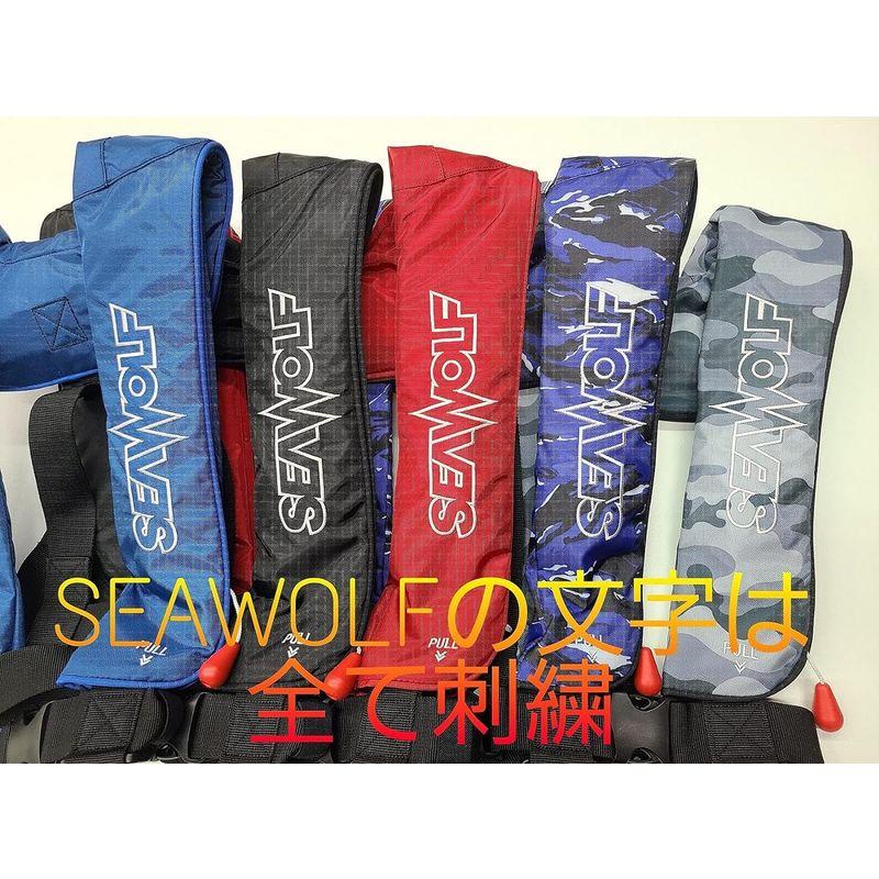 SEAWOLF 桜マーク ライフジャケット タイプA 救命胴衣 自動・手動膨脹式 SW-J-F03 肩掛け グレーカモ シーウルフ｜jjhouse｜08