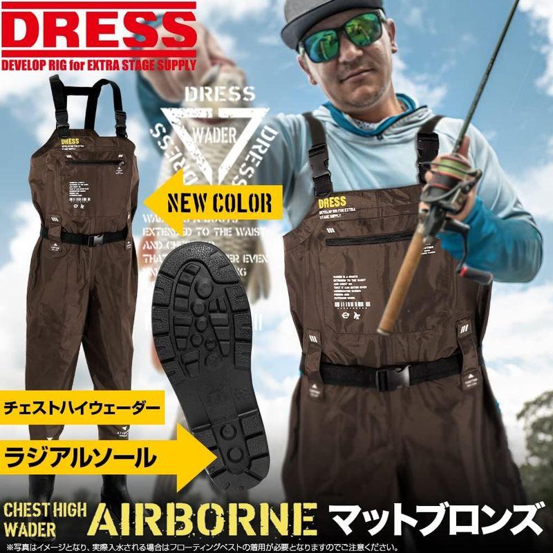 DRESSチェストハイウェーダー AIRBORNEラジアルソールLマットブロンズ 釣り 胴長 長靴 ブーツ 防水 海釣り 渓流 ウェーディン｜jjhouse｜09