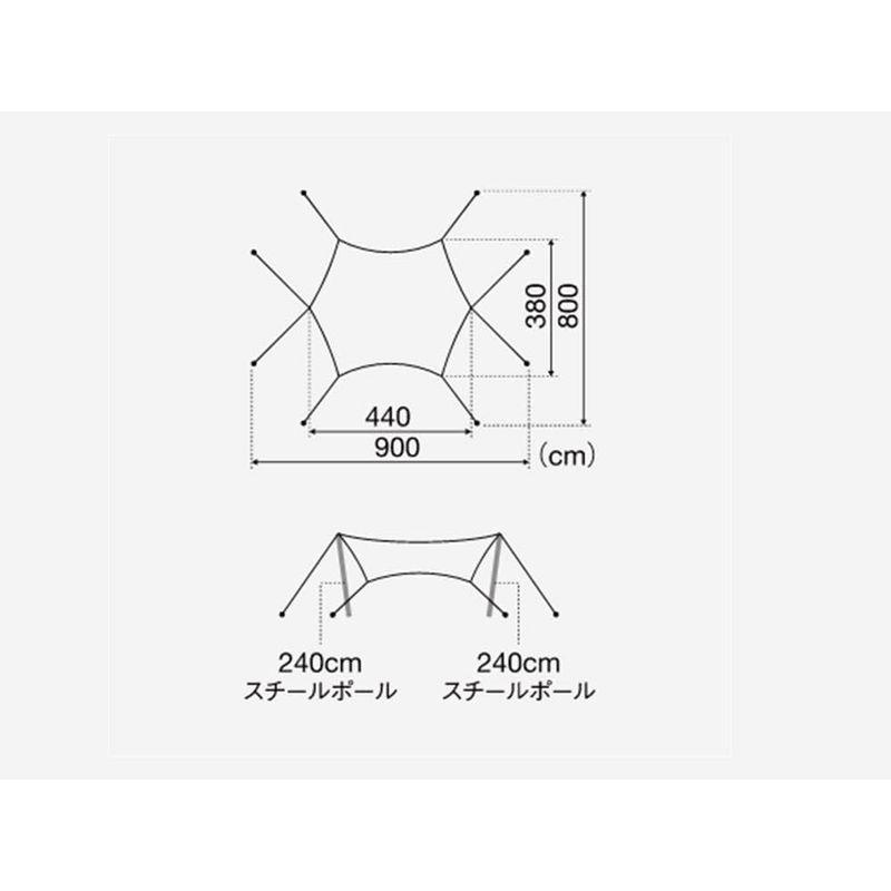 スノーピーク(snow peak) ランドネスト M テントタープセット SET-260｜jjhouse｜08