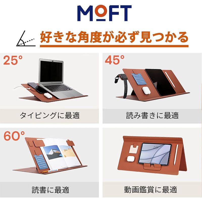 ノートパソコンスタンド スマートデスクマット MOFT オフィス用品 Smart Desk Mat NFCタグ対応 スマホアプリもワンタッチ起動 デスクワーク ワークステーション｜jjhouse｜03