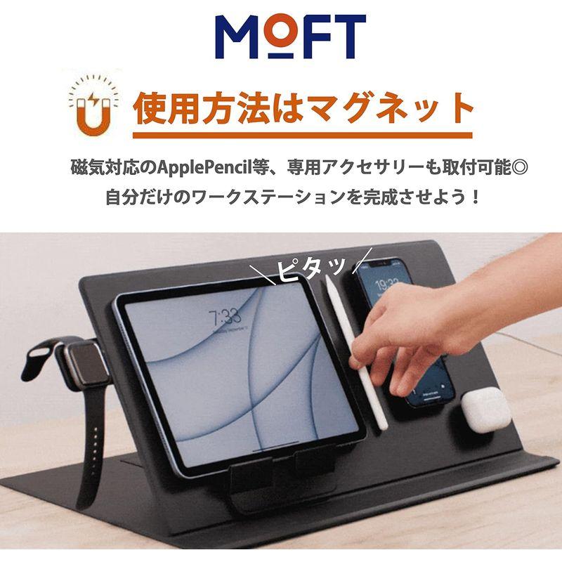 ノートパソコンスタンド スマートデスクマット MOFT オフィス用品 Smart Desk Mat NFCタグ対応 スマホアプリもワンタッチ起動 デスクワーク ワークステーション｜jjhouse｜07