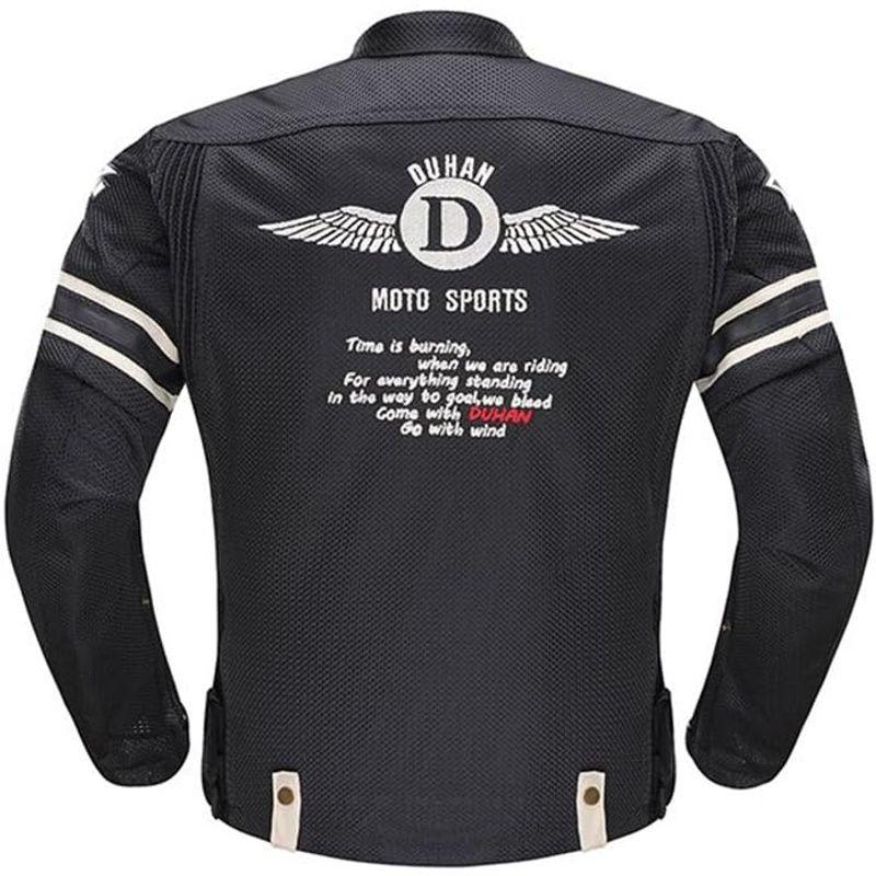 全商品セール DUHAN(ドゥーハン) バイクジャケット ライディングジャケット XLサイズ ブラック 3シーズン 春夏秋用 905419
