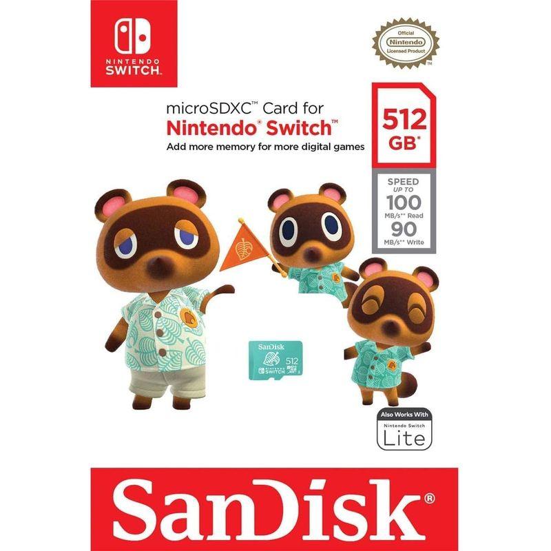 SanDisk 512GB UHS-I Class 10 U3 microSDXC Memory Card for Nintendo Swi｜jjhouse｜03