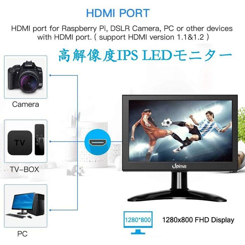 10.1インチ スモールモニター IPS ホームセキュリティポータブルモニター CCTV LCD ディスプレイ USB/VGA/HDMI/A｜jjhouse｜02