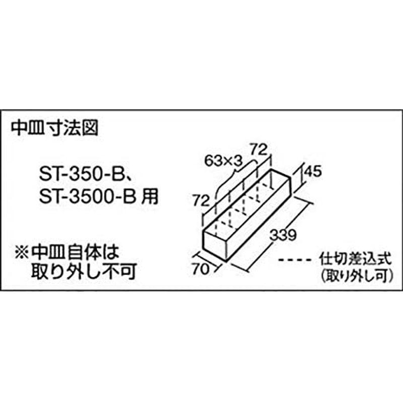 ツールボックス ブルー TRUSCO(トラスコ) 2段式工具箱 600X220X305 GL-600-B｜jjhouse｜05