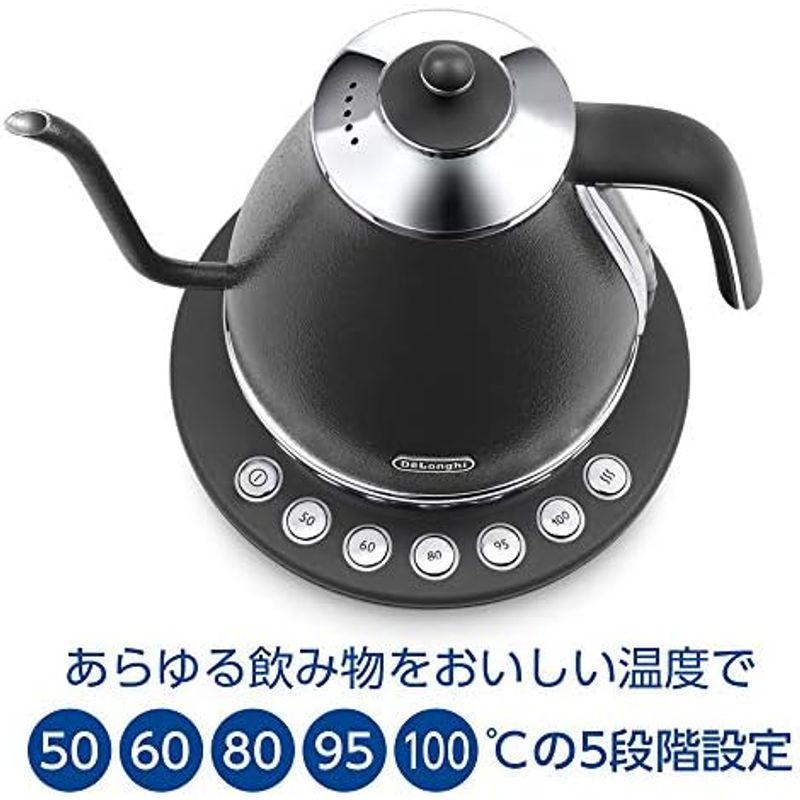 De'Longhi (デロンギ) 電気カフェケトル アイコナ KBOE1230J-GY 温度調整機能付き ステンレス ハンドドリップ 1.0｜jjhouse｜19