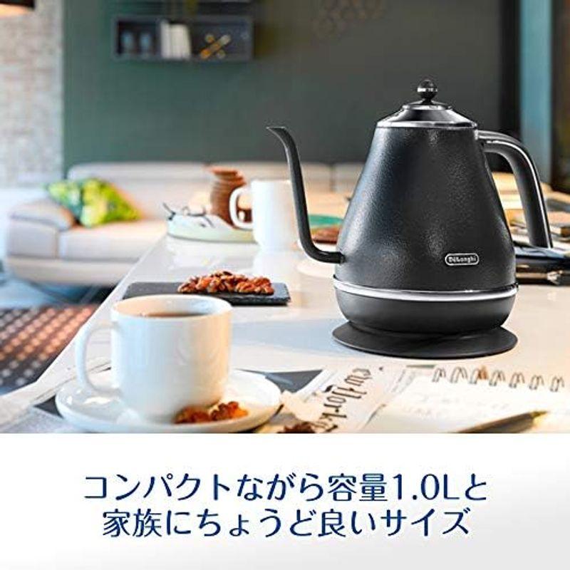 De'Longhi (デロンギ) 電気カフェケトル アイコナ KBOE1220J-GY ステンレス ハンドドリップ 1.0L 正確な注ぎ心地｜jjhouse｜07