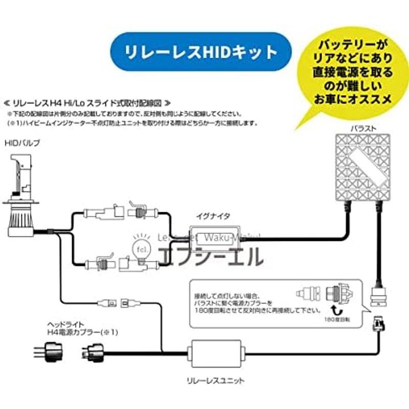 fcl.(エフシーエル) H4 Hi/Lo 35W HID バルブ HIDキット ヘッドライト 8000K リレー付き 12V 車専用 左右｜jjhouse｜14