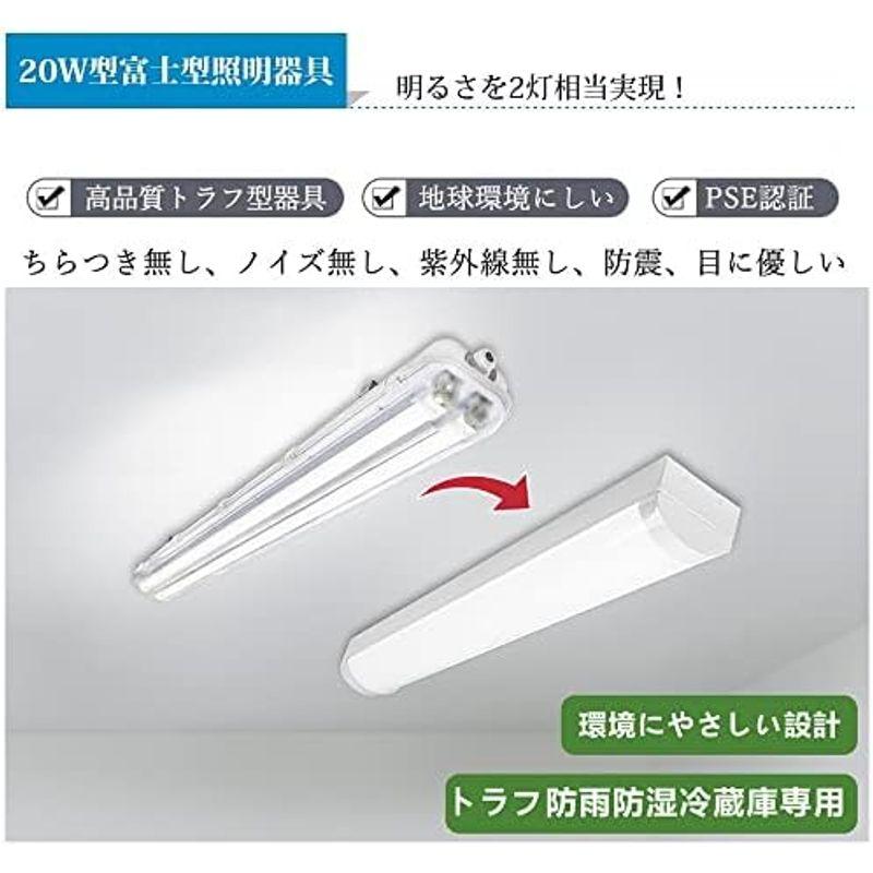 防湿型 led ベースライト 40W形 2灯式相当 冷蔵倉庫専用 PSE認証合格 工場照明 led器具一体形 LED照明器具 直付け 薄型｜jjhouse｜05