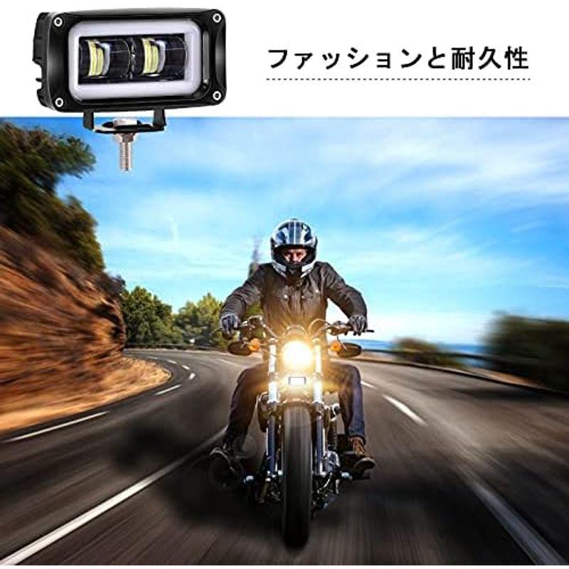 KAWELL 50W led作業灯 ワークライト led イカリング 補助灯 車外灯 12v 24v兼用 車 アクセサリー ラックパーツ 汎 :20240116140709 01066:工具・DIY・パーツの店 jjhouse