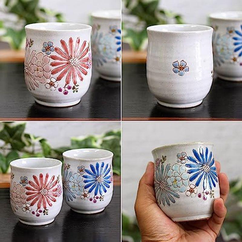 夫婦茶碗 湯呑み ペア 食器セット 九谷焼 華 陶器 茶碗 ブランド 夫婦茶碗 湯呑み ペア 食器セット 九谷焼 華 陶器 茶碗 ブランド